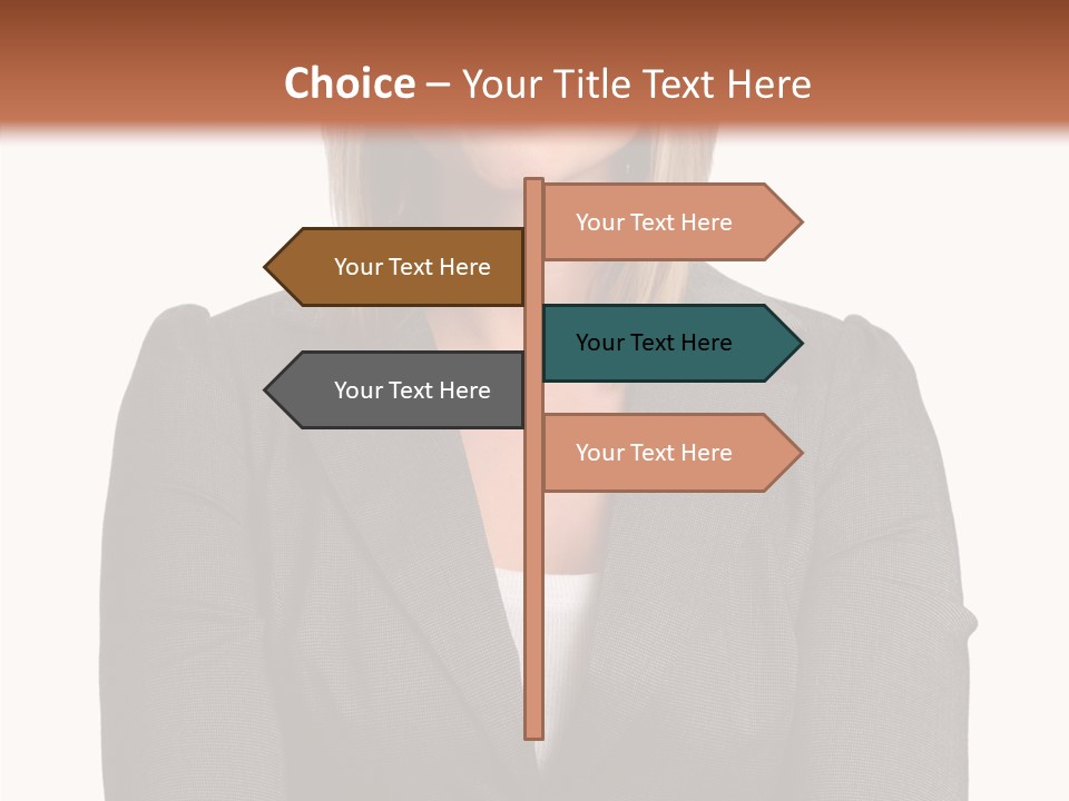 Confident Woman Successful PowerPoint Template