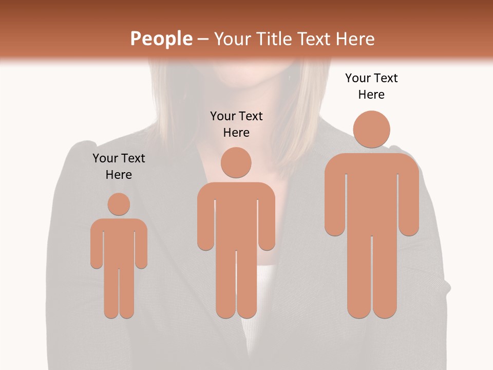 Confident Woman Successful PowerPoint Template