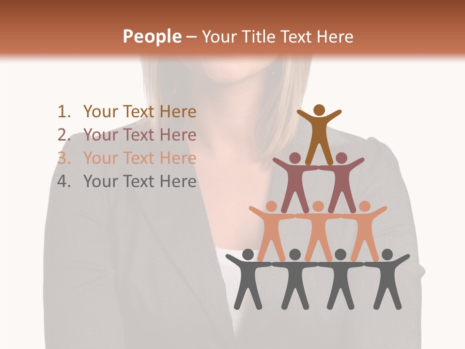 Confident Woman Successful PowerPoint Template