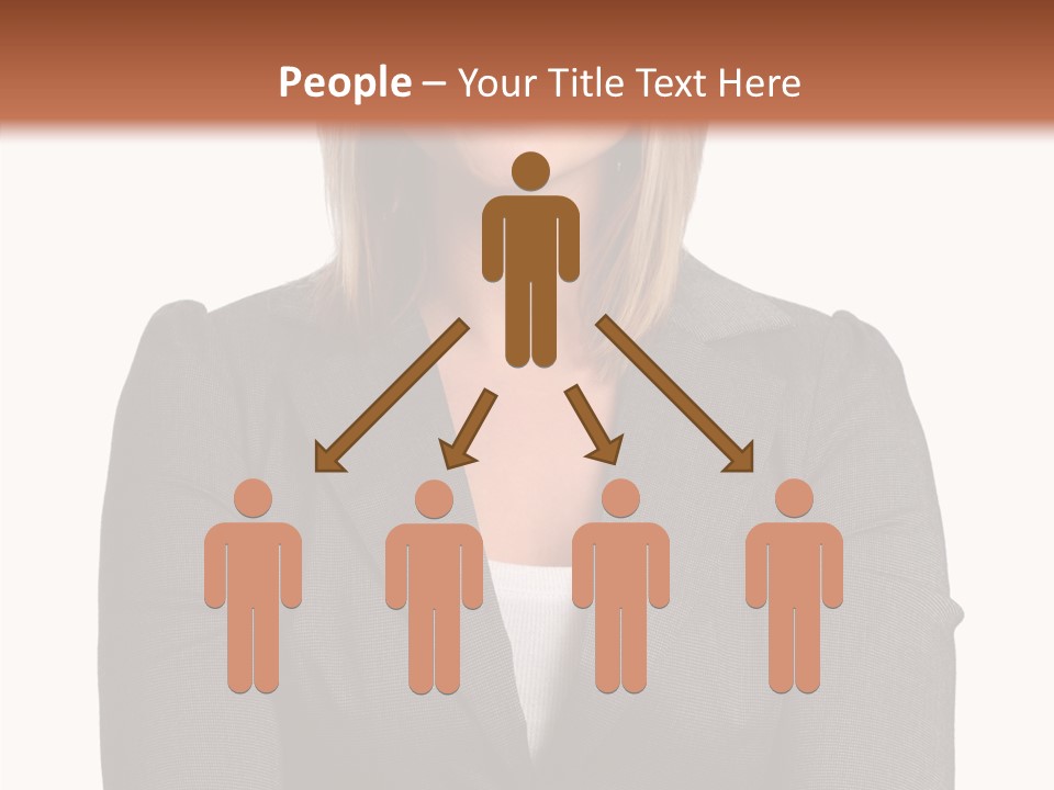 Confident Woman Successful PowerPoint Template