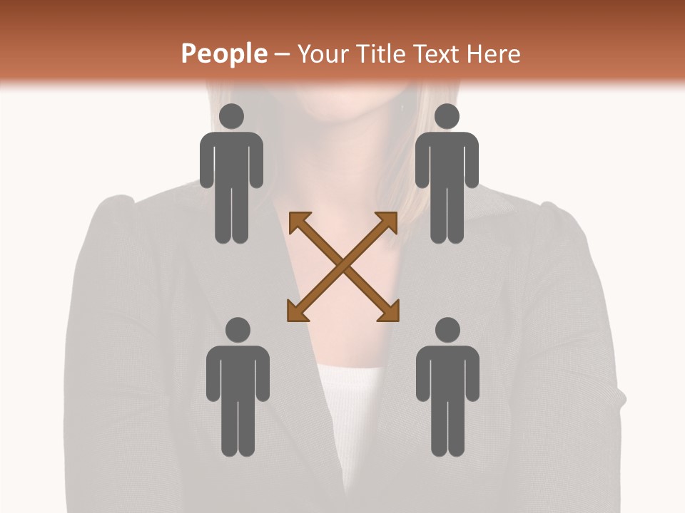 Confident Woman Successful PowerPoint Template