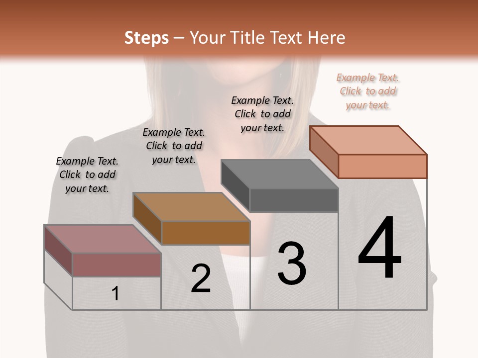 Confident Woman Successful PowerPoint Template