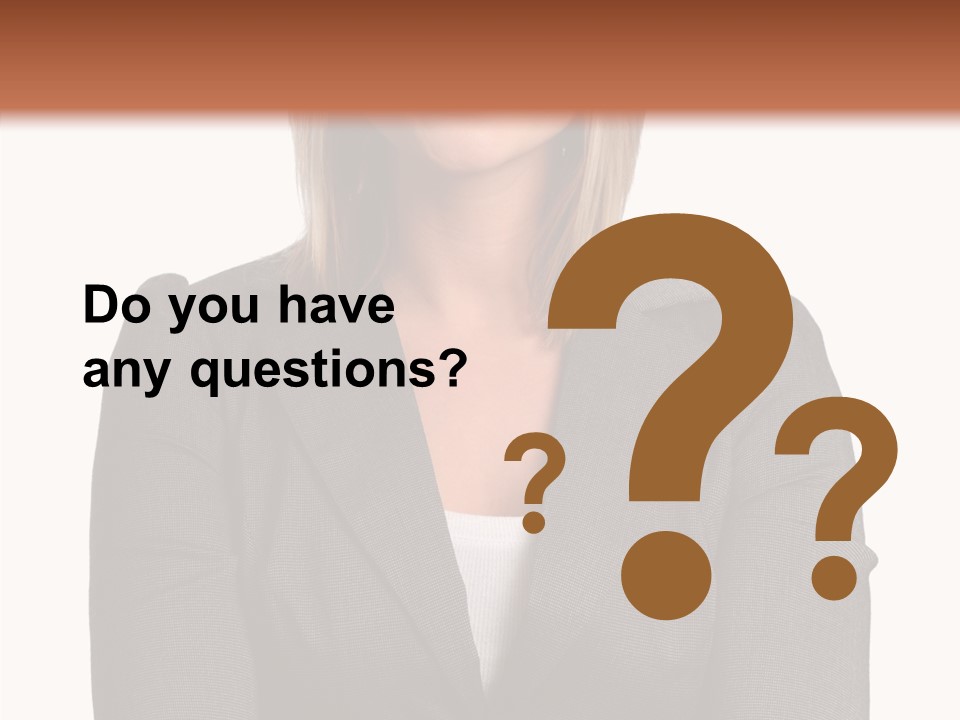 Confident Woman Successful PowerPoint Template