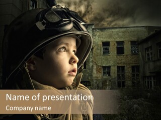 Help Childhood Small PowerPoint Template