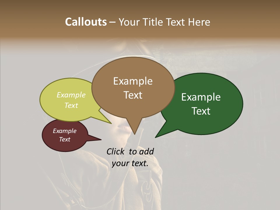 Help Childhood Small PowerPoint Template