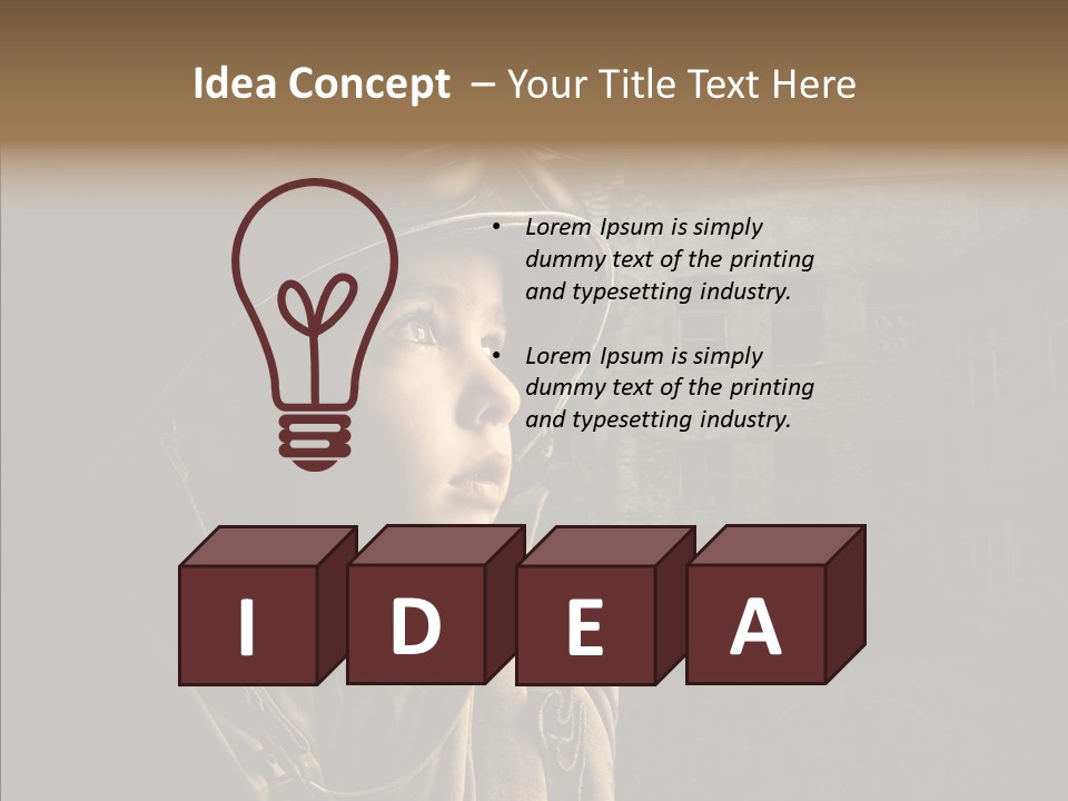 Help Childhood Small PowerPoint Template