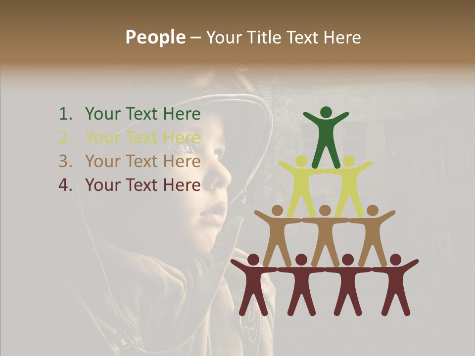 Help Childhood Small PowerPoint Template