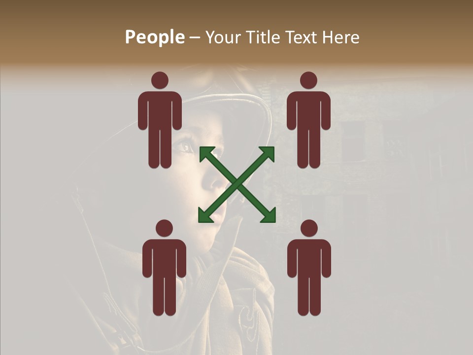 Help Childhood Small PowerPoint Template