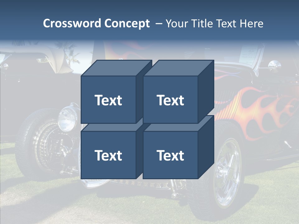 Custom Flames Chrome PowerPoint Template