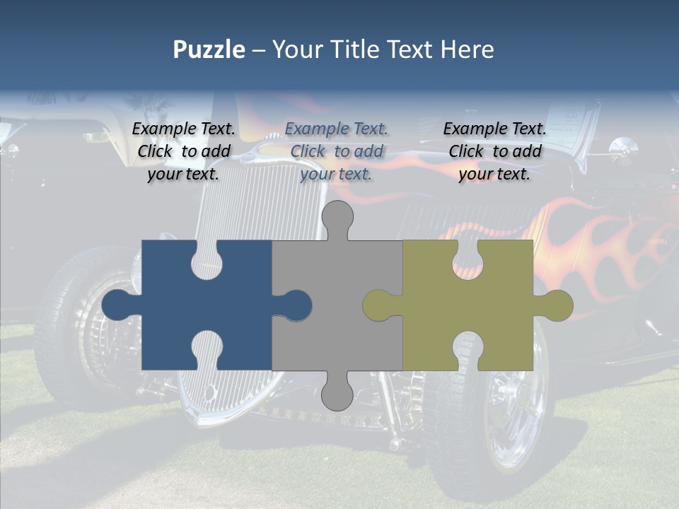 Custom Flames Chrome PowerPoint Template