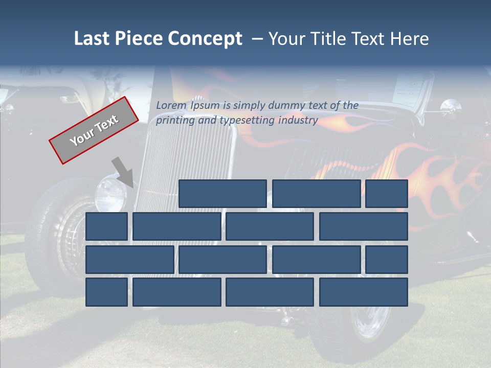 Custom Flames Chrome PowerPoint Template