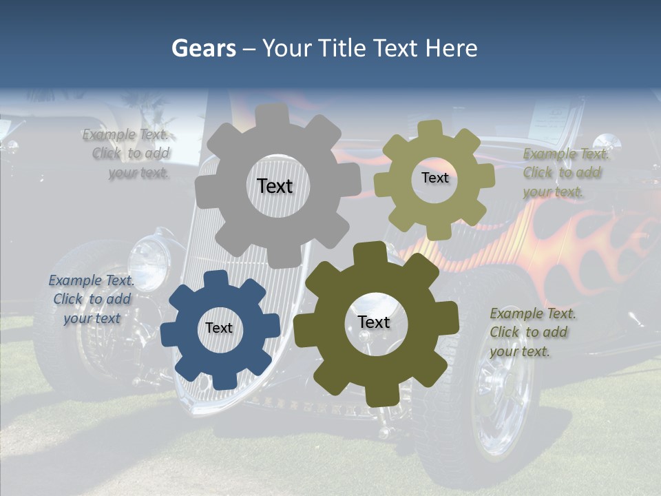 Custom Flames Chrome PowerPoint Template