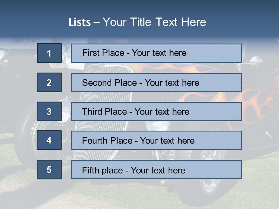 Custom Flames Chrome PowerPoint Template