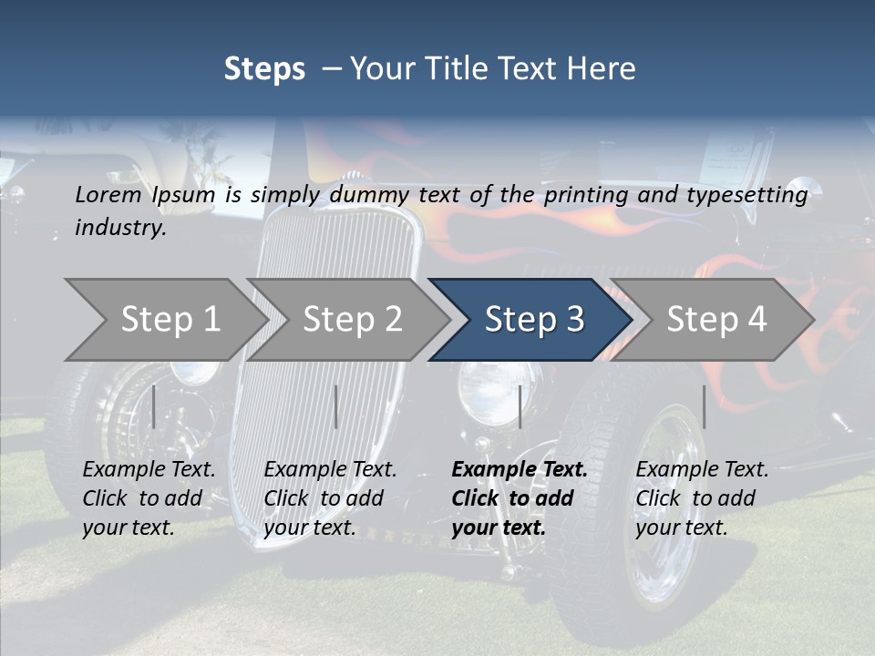Custom Flames Chrome PowerPoint Template