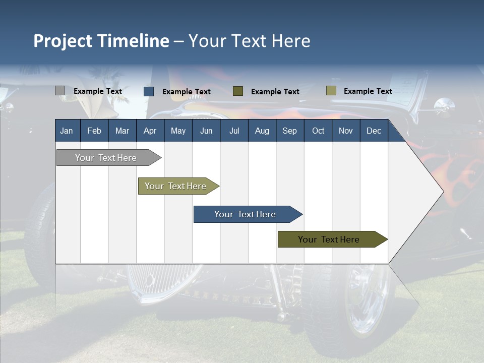 Custom Flames Chrome PowerPoint Template