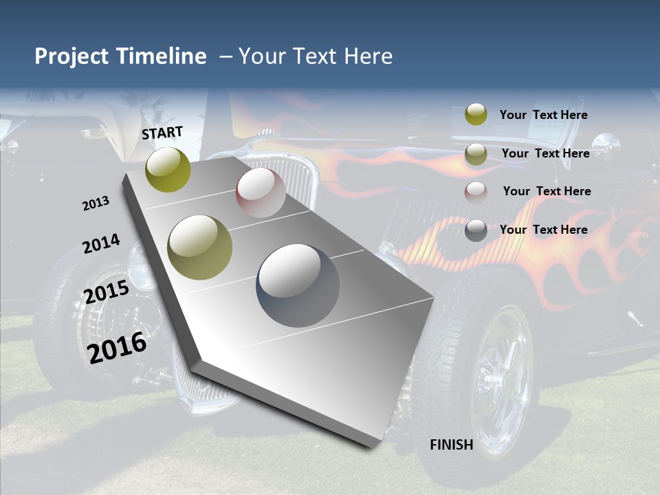 Custom Flames Chrome PowerPoint Template
