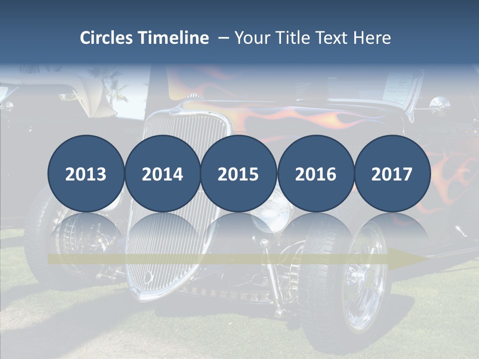 Custom Flames Chrome PowerPoint Template