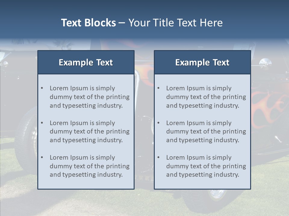 Custom Flames Chrome PowerPoint Template