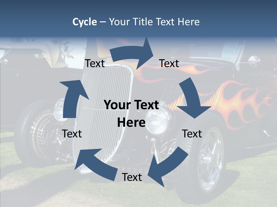 Custom Flames Chrome PowerPoint Template