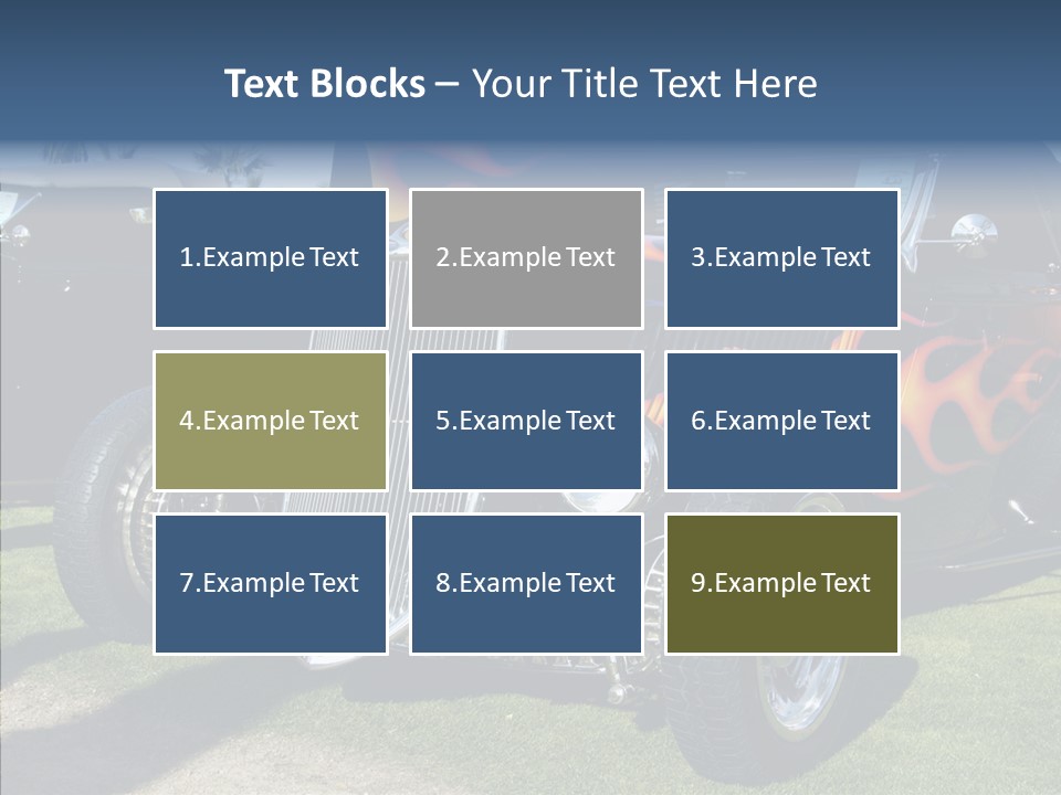 Custom Flames Chrome PowerPoint Template