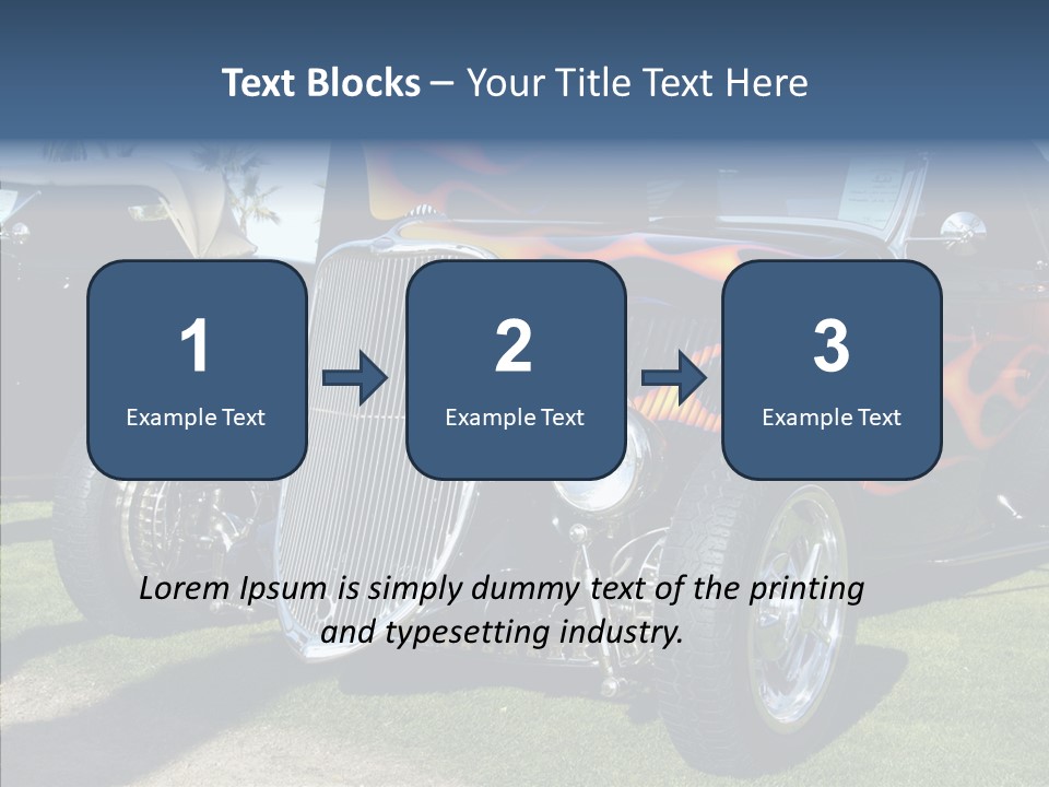 Custom Flames Chrome PowerPoint Template