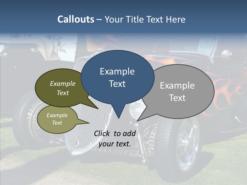 Custom Flames Chrome PowerPoint Template