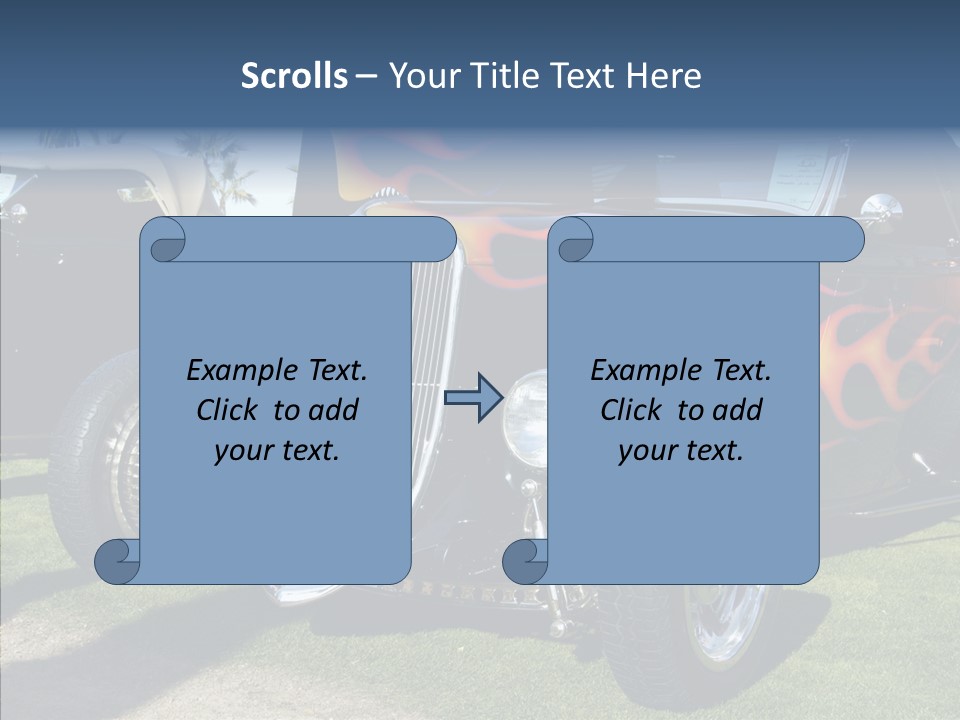 Custom Flames Chrome PowerPoint Template