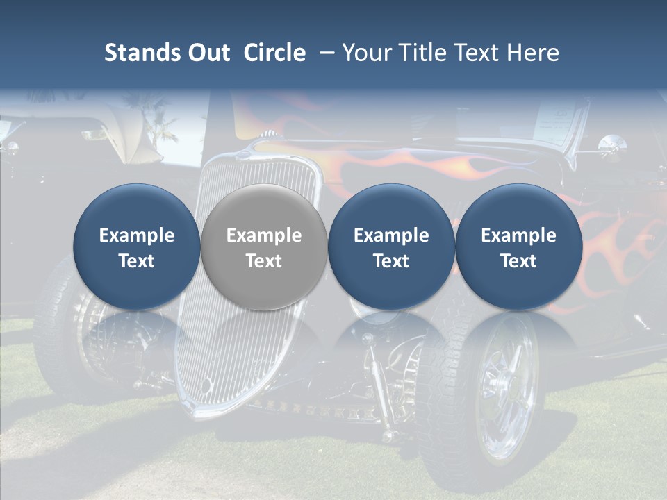 Custom Flames Chrome PowerPoint Template