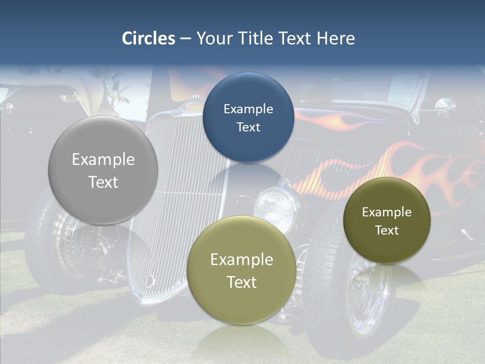 Custom Flames Chrome PowerPoint Template