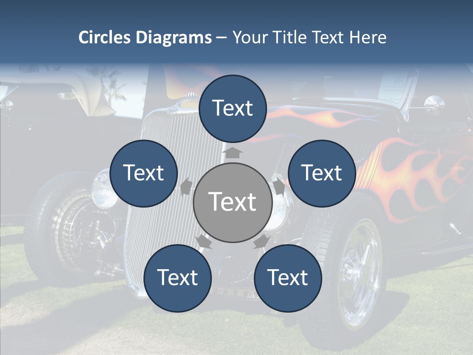 Custom Flames Chrome PowerPoint Template