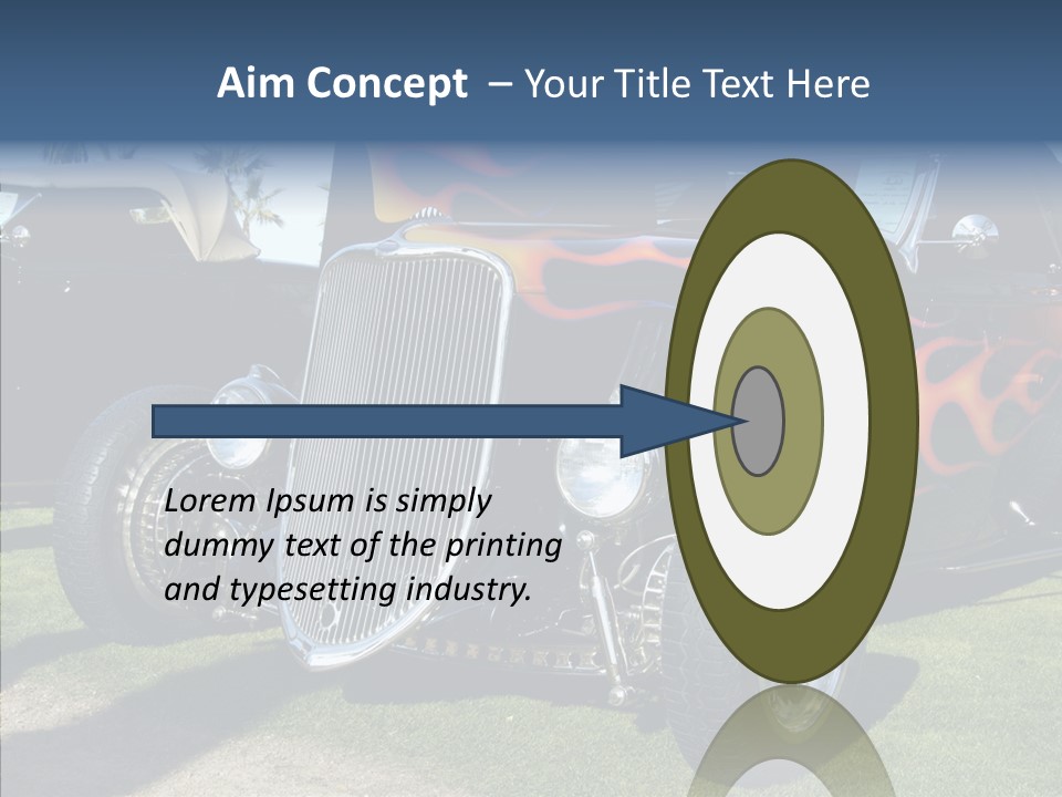 Custom Flames Chrome PowerPoint Template