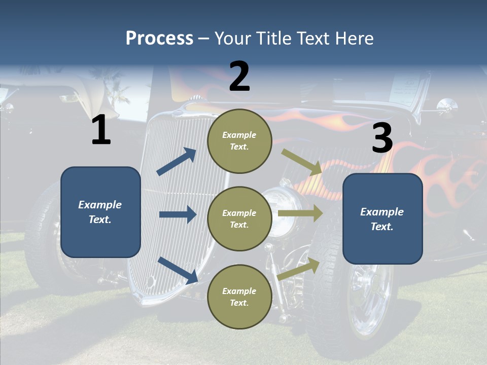 Custom Flames Chrome PowerPoint Template
