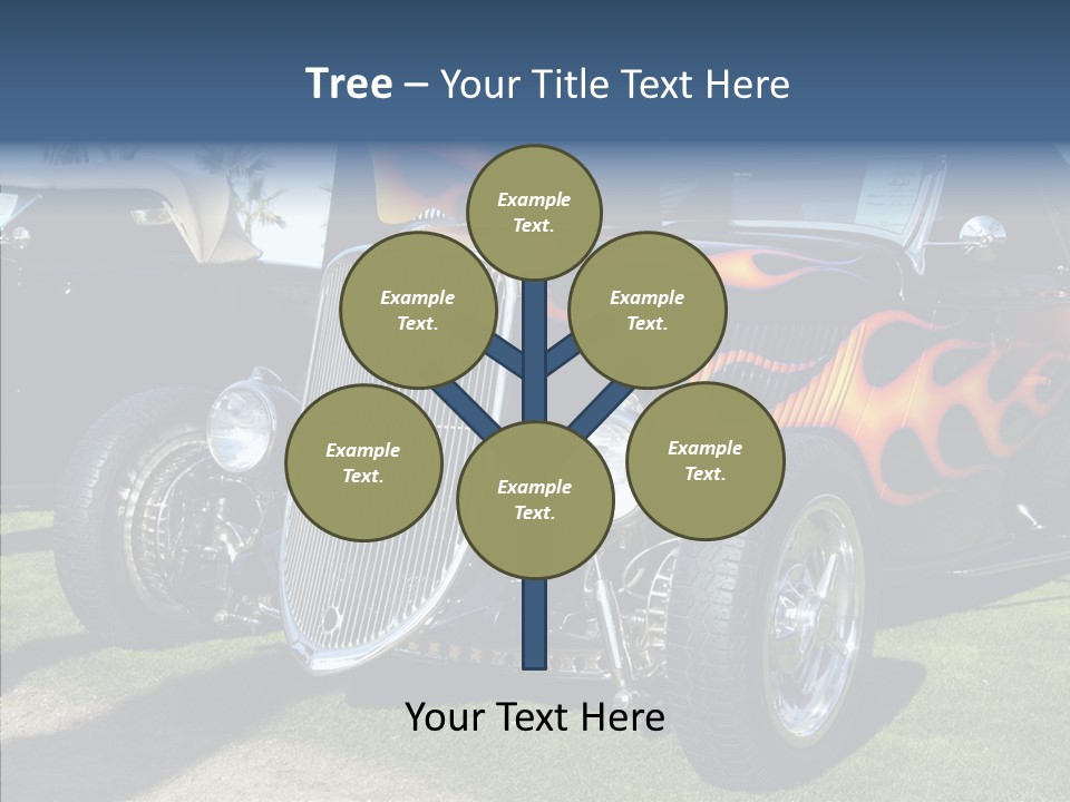 Custom Flames Chrome PowerPoint Template