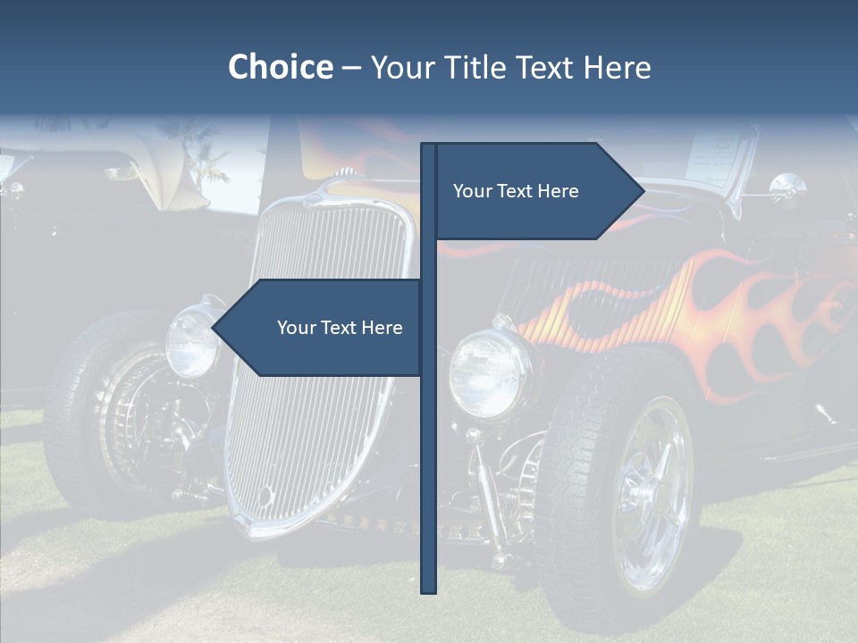 Custom Flames Chrome PowerPoint Template