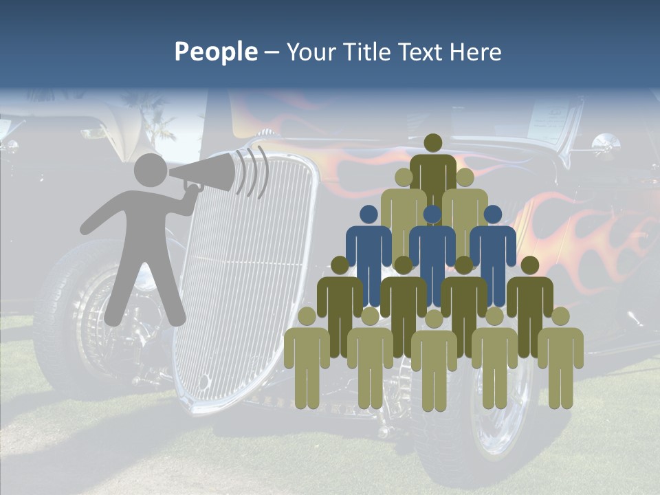 Custom Flames Chrome PowerPoint Template