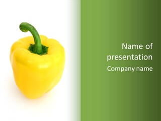 Nutrition Fresh Yellow PowerPoint Template