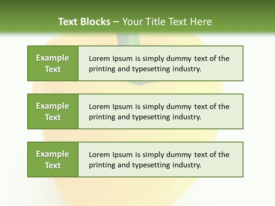 Nutrition Fresh Yellow PowerPoint Template