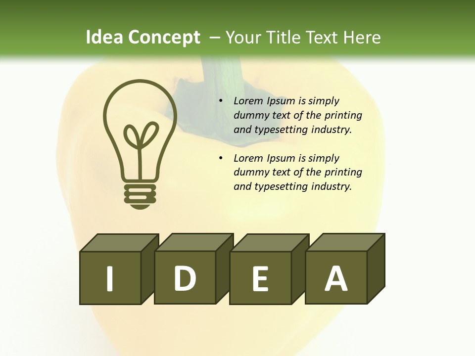 Nutrition Fresh Yellow PowerPoint Template