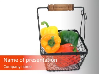 Healthy Still Life Nutrition PowerPoint Template