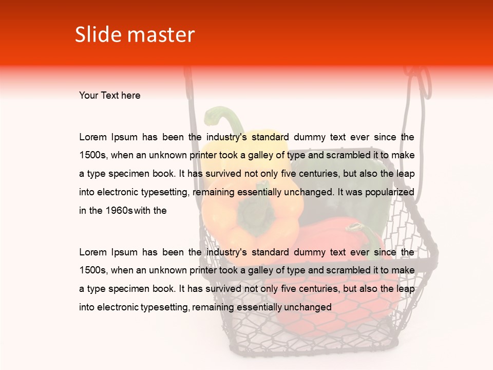 Healthy Still Life Nutrition PowerPoint Template