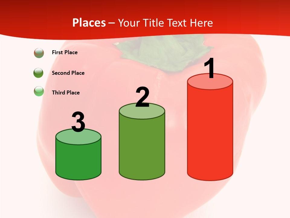 Red Vegetable Pepper PowerPoint Template
