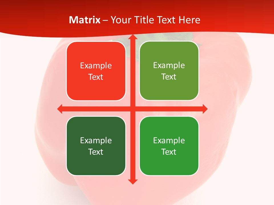 Red Vegetable Pepper PowerPoint Template