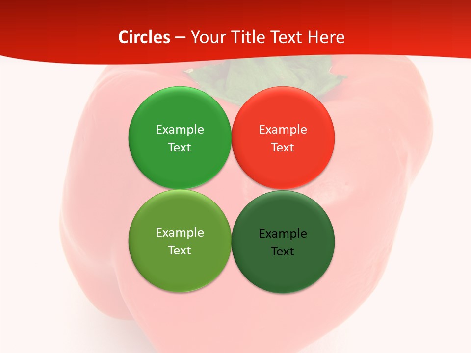 Red Vegetable Pepper PowerPoint Template