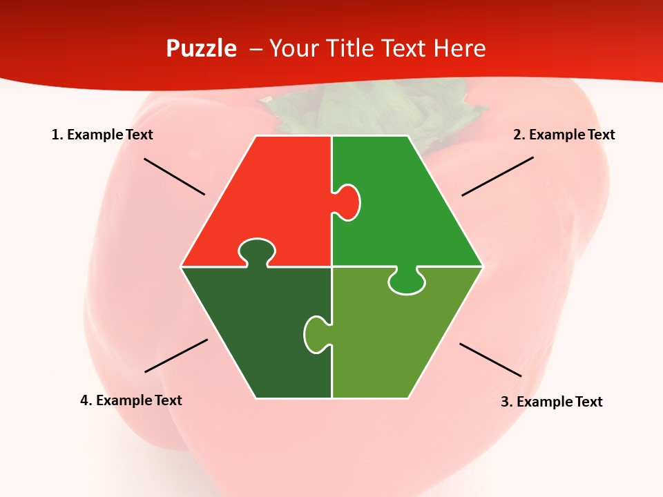 Red Vegetable Pepper PowerPoint Template
