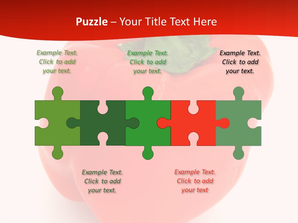 Red Vegetable Pepper PowerPoint Template