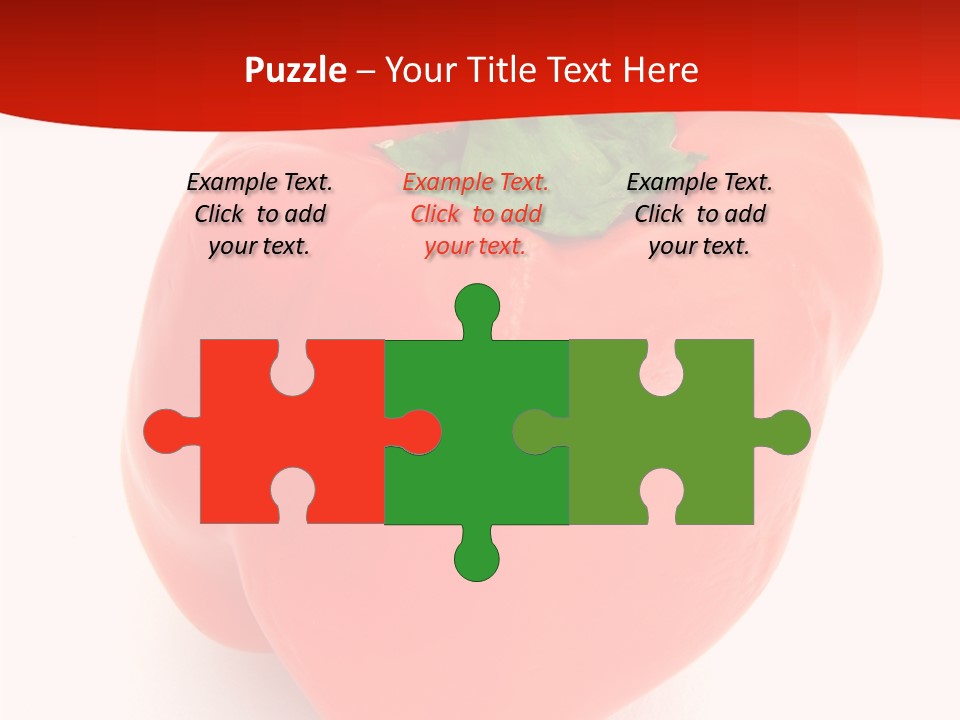 Red Vegetable Pepper PowerPoint Template