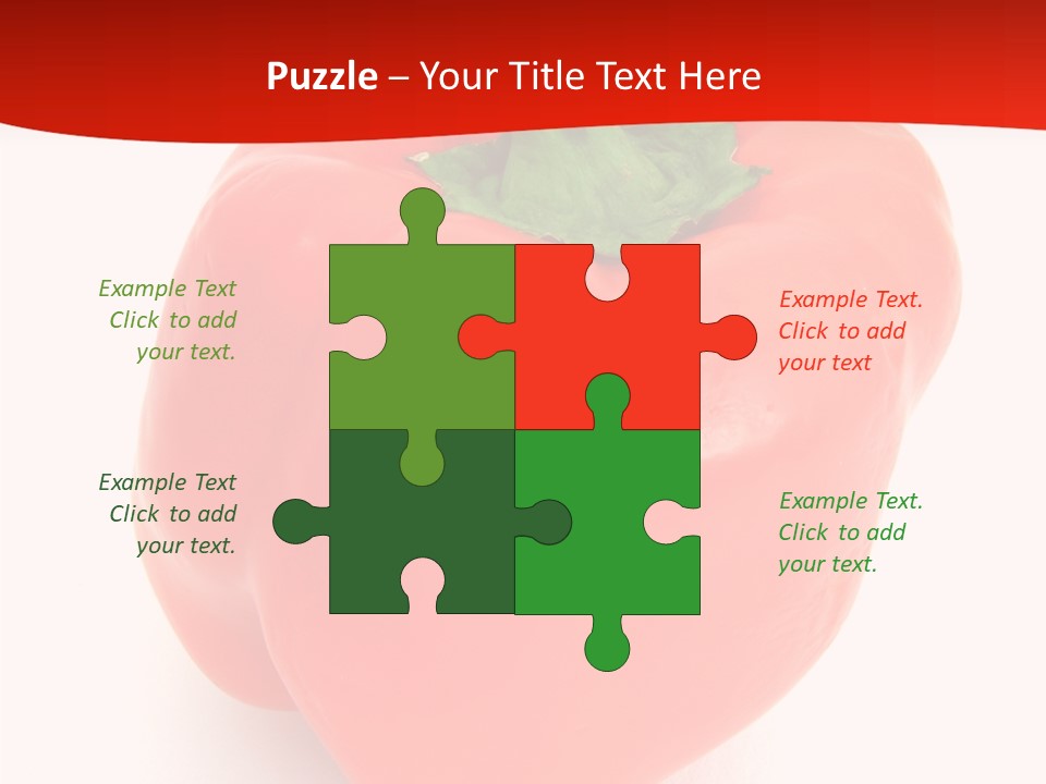 Red Vegetable Pepper PowerPoint Template