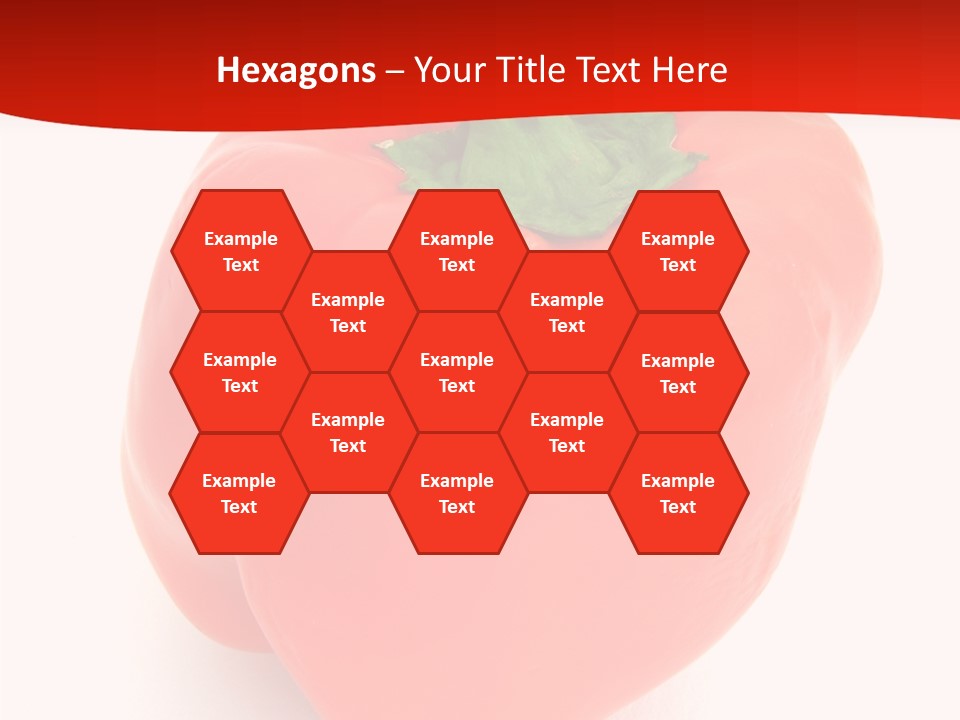 Red Vegetable Pepper PowerPoint Template