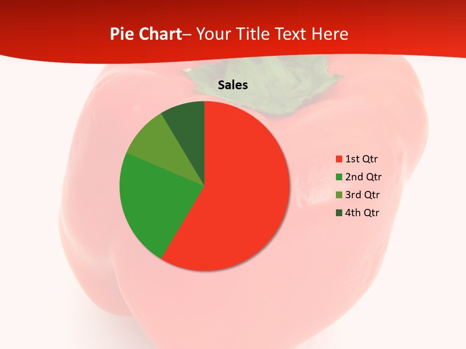 Red Vegetable Pepper PowerPoint Template