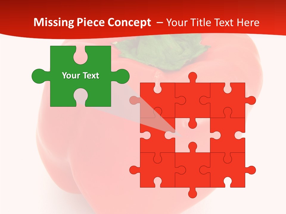 Red Vegetable Pepper PowerPoint Template